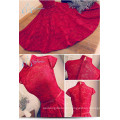 New Fashion Comfortable Elegant Beautiful Red Lace Prom Dress